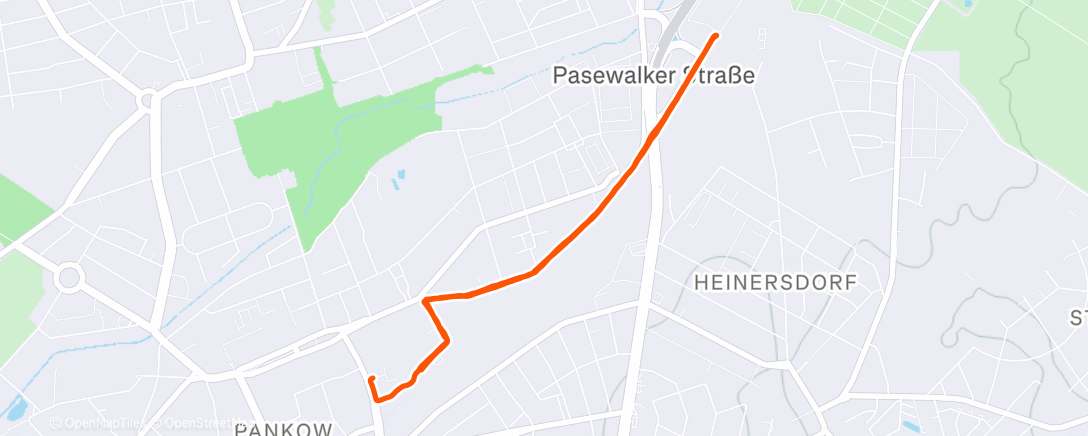 Map of the activity, Lunch Run