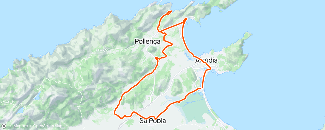 Map of the activity, Sant Vicenc con Mariñøs e viento