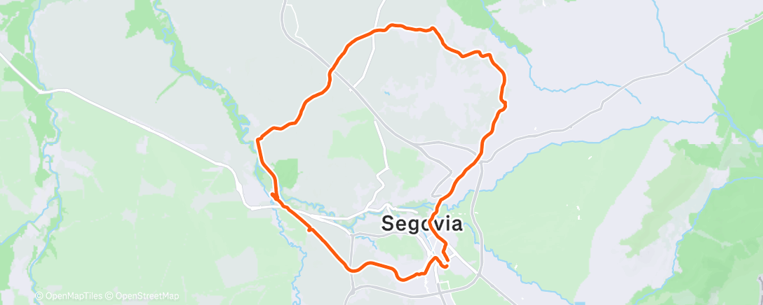 Карта физической активности (Morning Mountain Bike Ride)