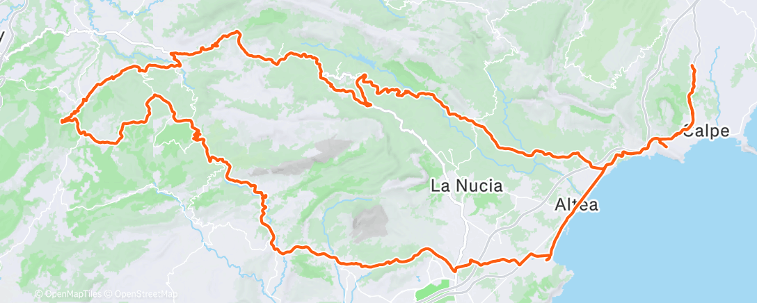Map of the activity, Morning Ride