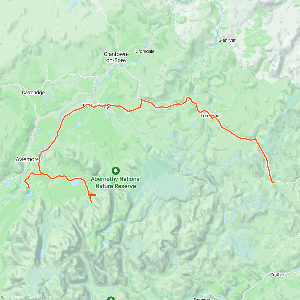Map of the activity, Day 10: Cairngorms to finish off the trip ✅