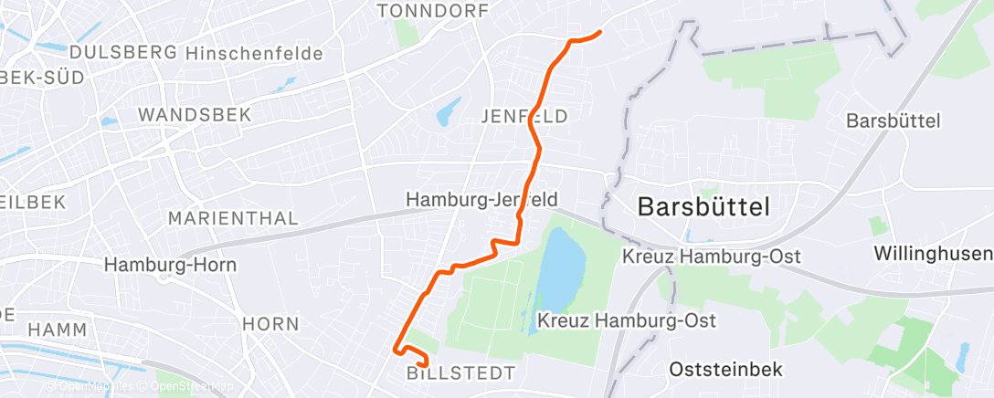 Map of the activity, Spaziergang am Nachmittag