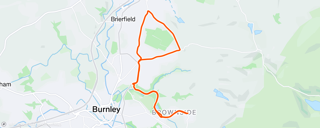 Map of the activity, Morning Run