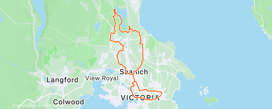 Map of the activity, Morning Gravel Ride