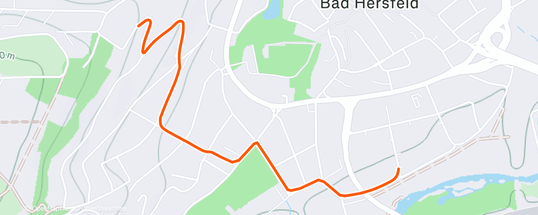 Map of the activity, Fahrt am Nachmittag