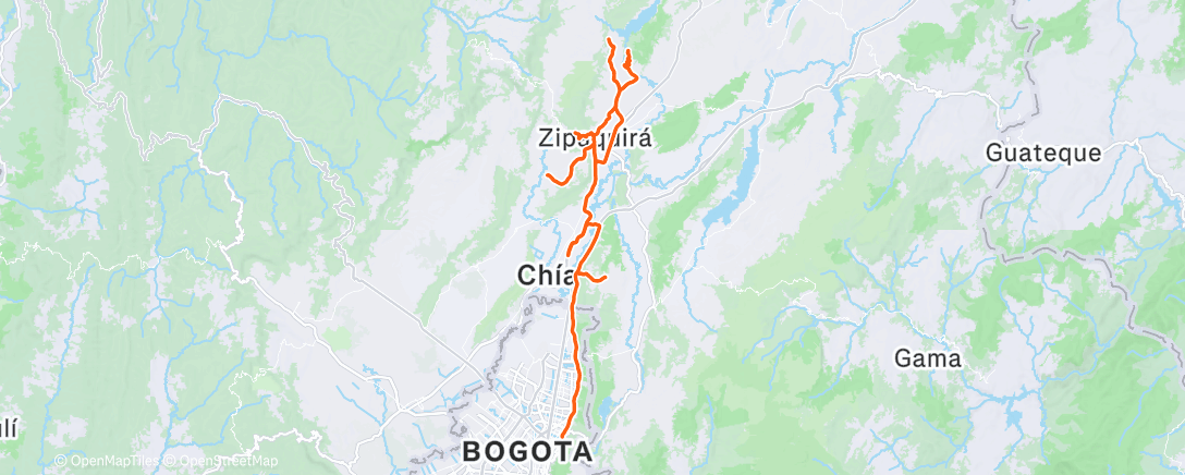 Map of the activity, Morning Ride