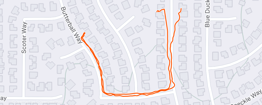 Map of the activity, Delivering a Christmas Card