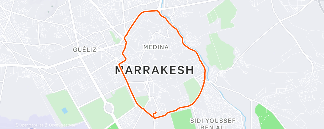 Карта физической активности (Morning Run)