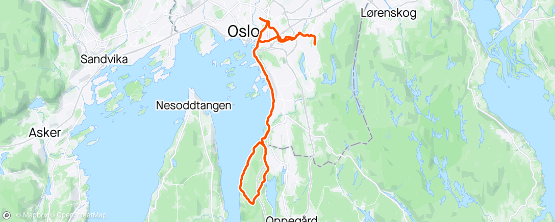 Mapa de la actividad, Fredagstrill med Ida