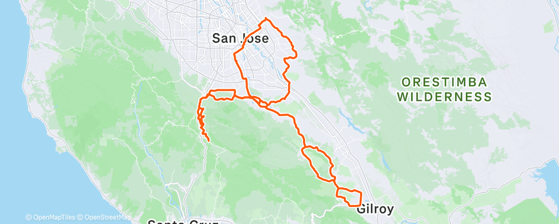 Map of the activity, Morning Ride