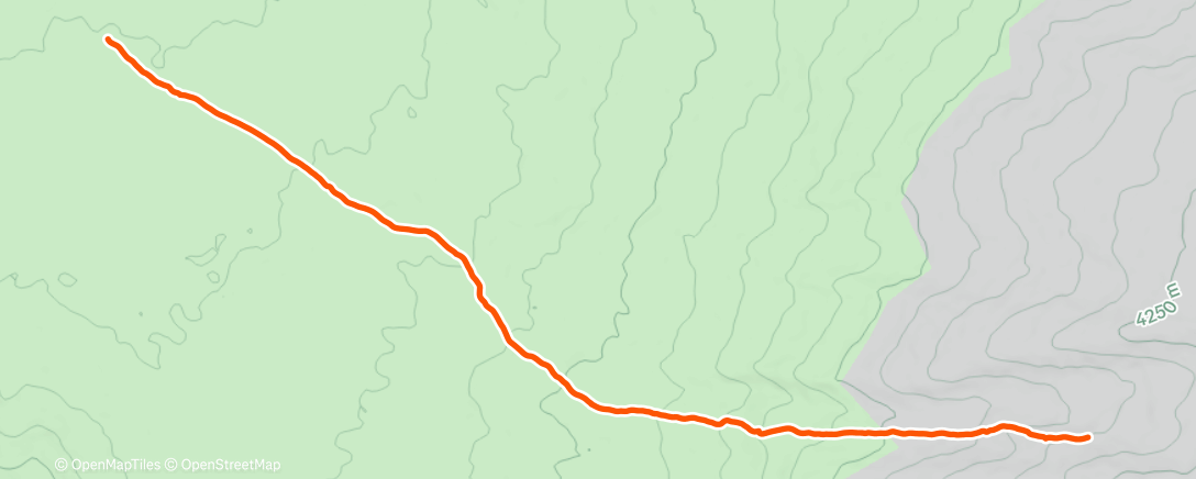 Map of the activity, Morning Hike