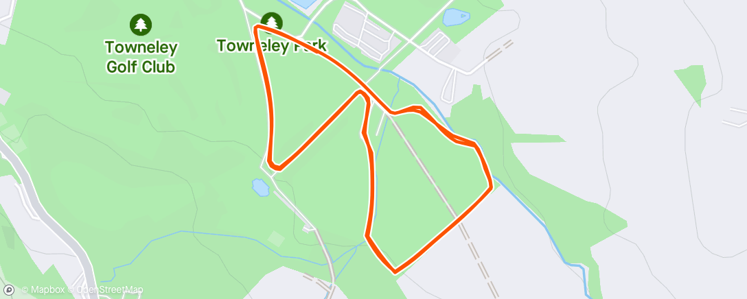 Map of the activity, Morning Run