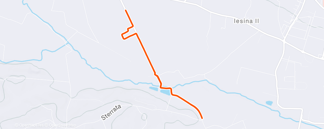 Map of the activity, Corsa pomeridiana