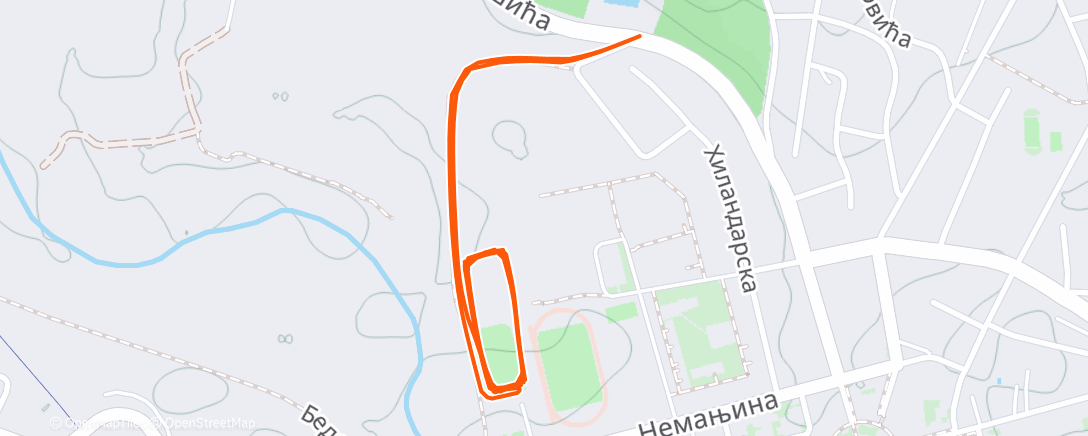 Карта физической активности (Afternoon Run)