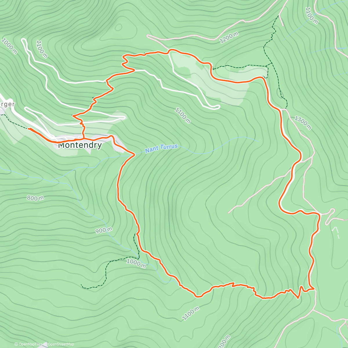 Map of the activity, Birthday run