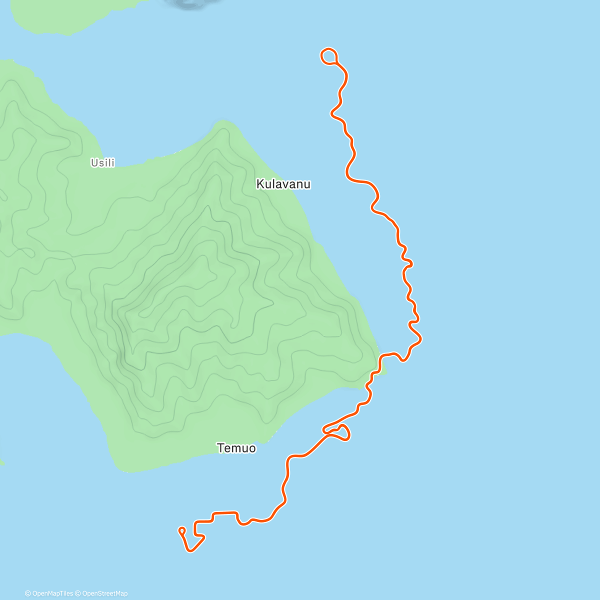 Map of the activity, Zwift - Southern Coast Cruise in Watopia