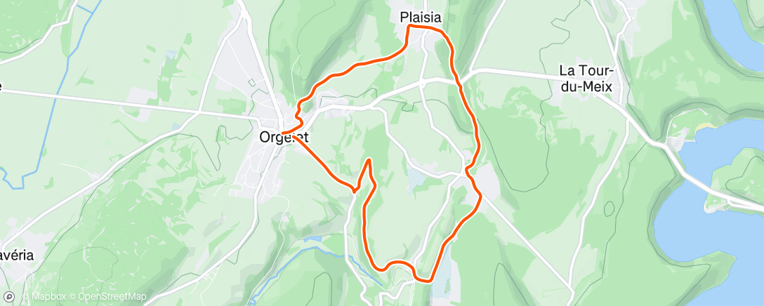 Map of the activity, Dark trail orgelet