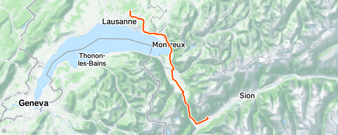 Map of the activity, Post race des Kids