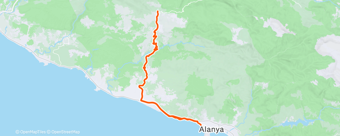 Карта физической активности (Morning Ride)