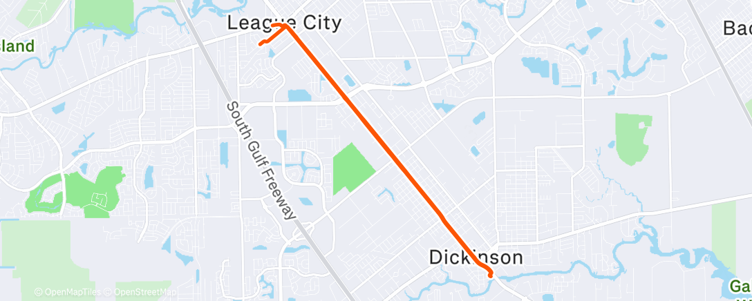 Map of the activity, Beating sunset