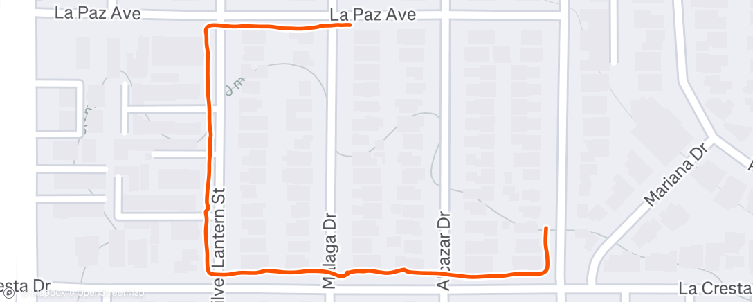 Map of the activity, Afternoon Walk