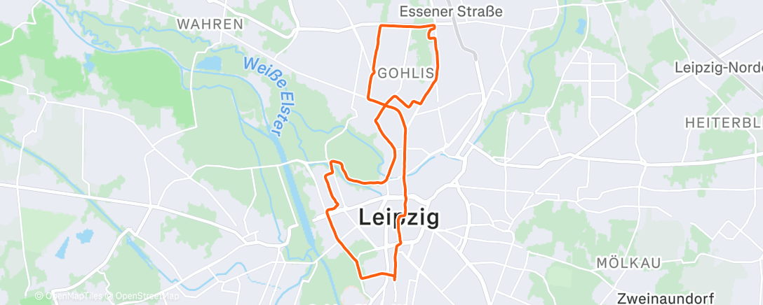 Map of the activity, Fahrt am Nachmittag