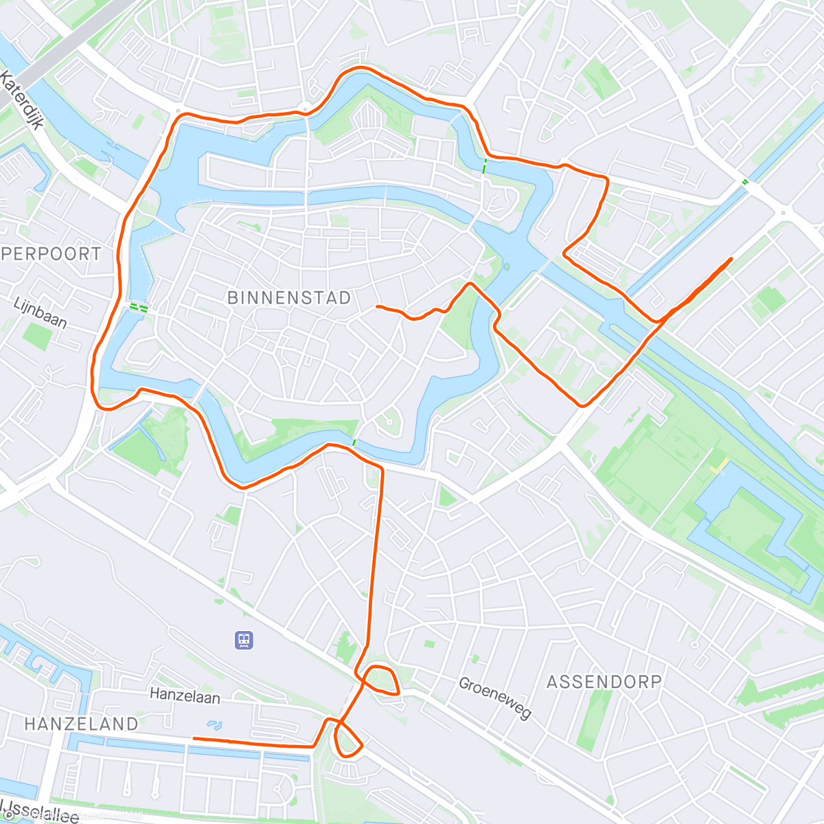 Карта физической активности (Zwolle 4EM (6,4km))