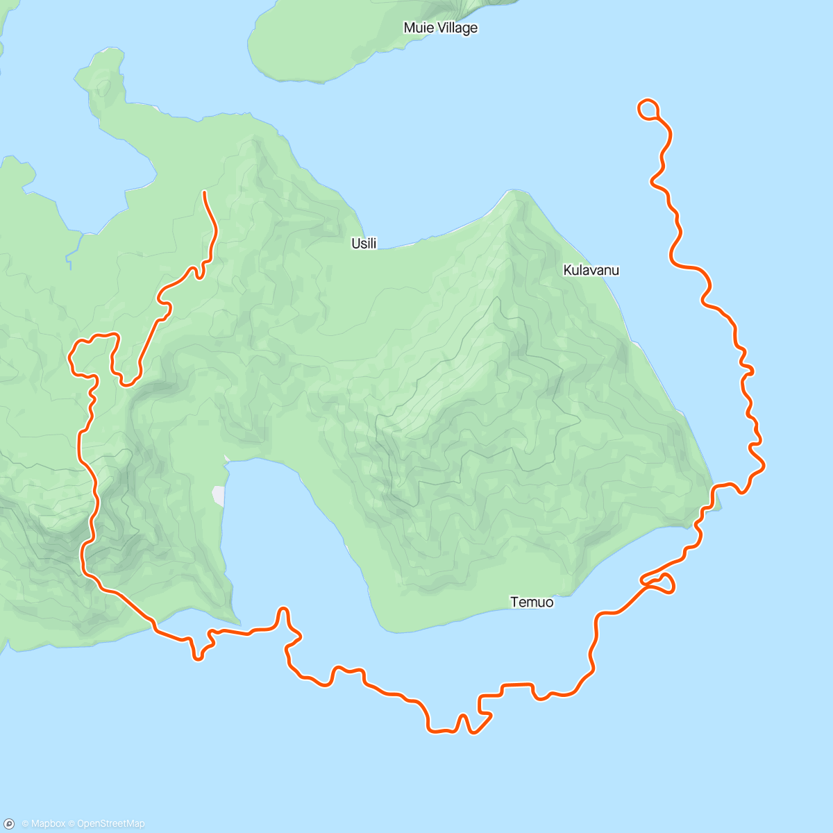 Mappa dell'attività Zwift - Coast Crusher in Watopia