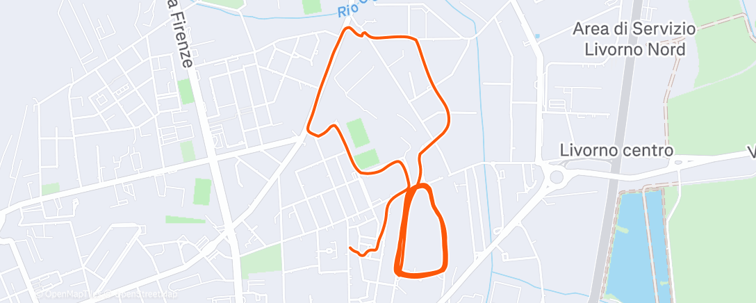Map of the activity, Lunch Run