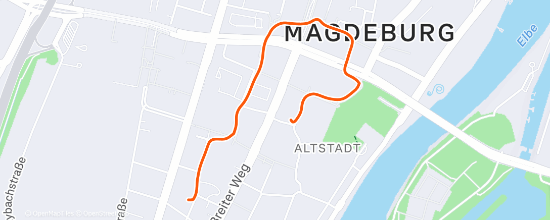 Карта физической активности (Spaziergang am Morgen)