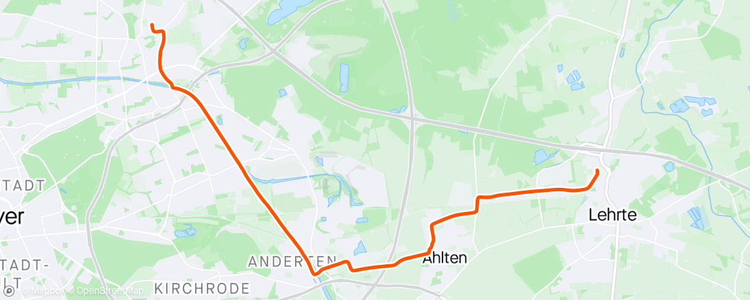 Map of the activity, X-Ride am Morgen (11)