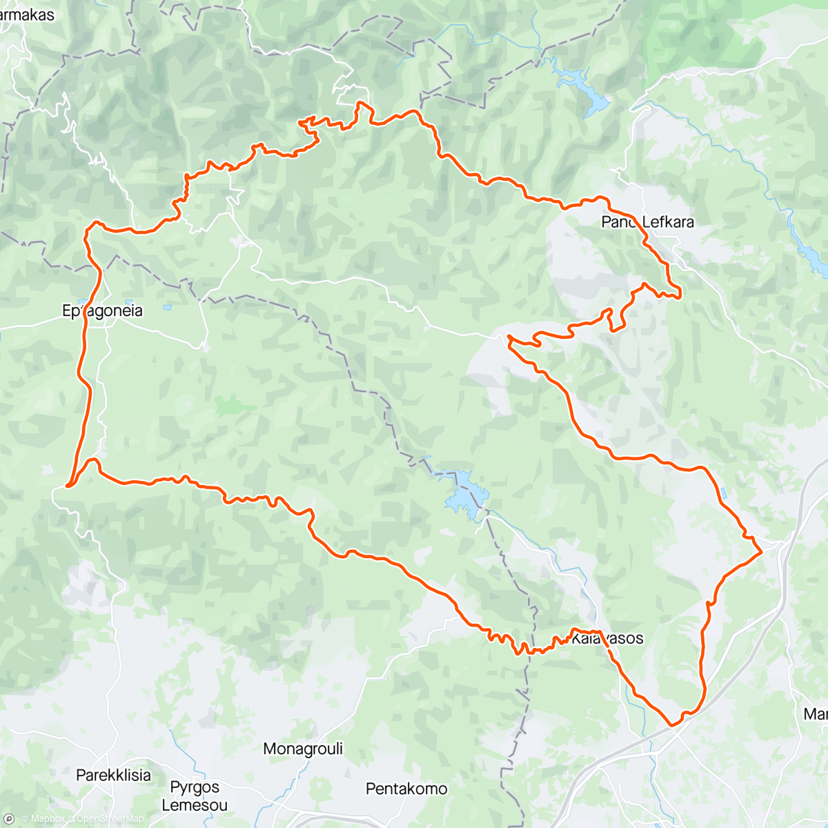 Map of the activity, Bike Corner, Kellaki, Vavatsinia, Vavla, Bike Corner bei Traumwetter