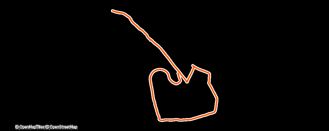 Map of the activity, Lunch Trail Run