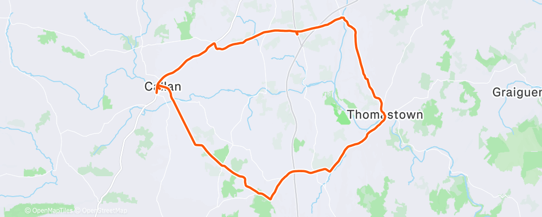 Map of the activity, Morning Ride