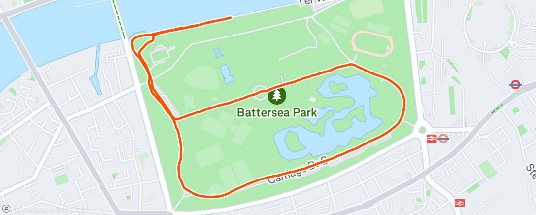 Map of the activity, Morning Run