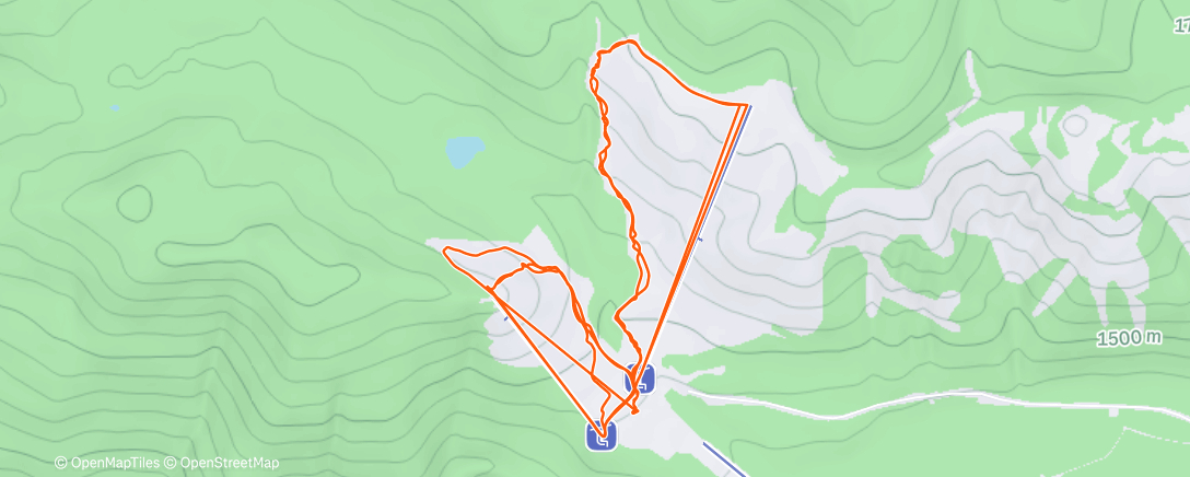 Карта физической активности (Lunch Alpine Ski)