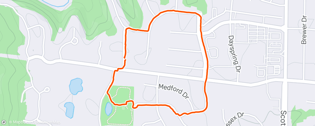 Map of the activity, ☀️ Columbia, Missouri Morning Dog Walk