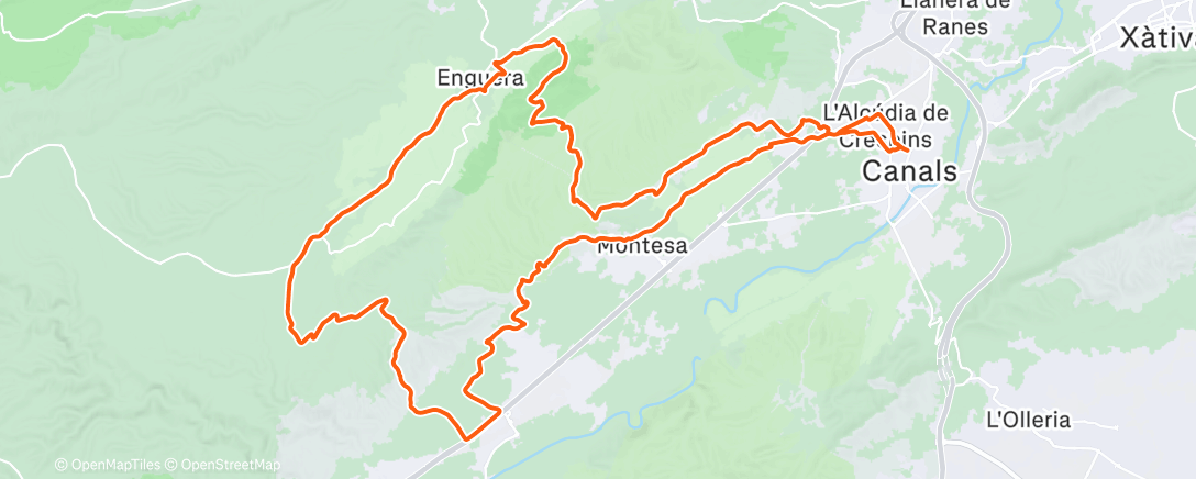 Карта физической активности (Bicicleta por la mañana)