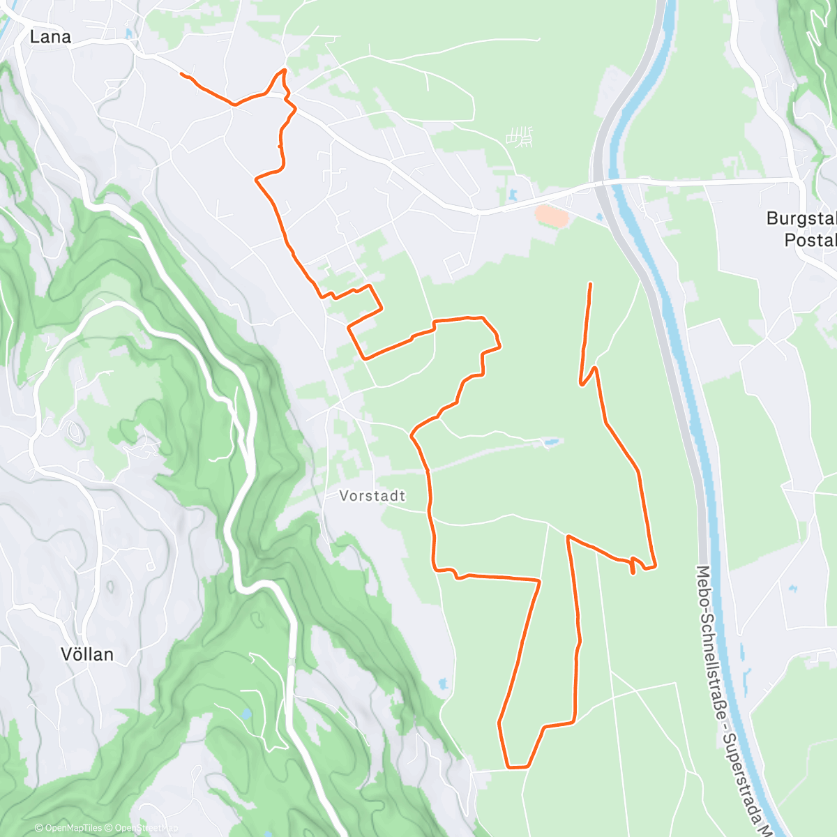 Карта физической активности (Corsa lentissima)