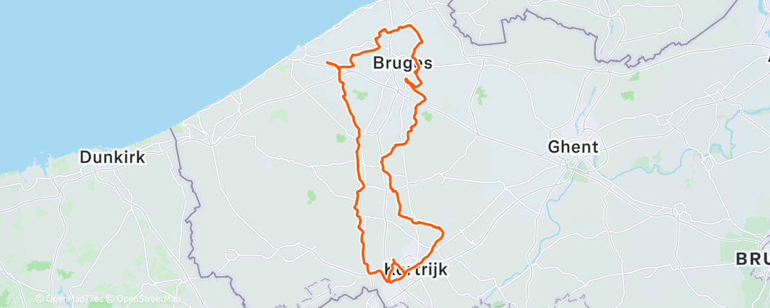 Map of the activity, Morning Ride