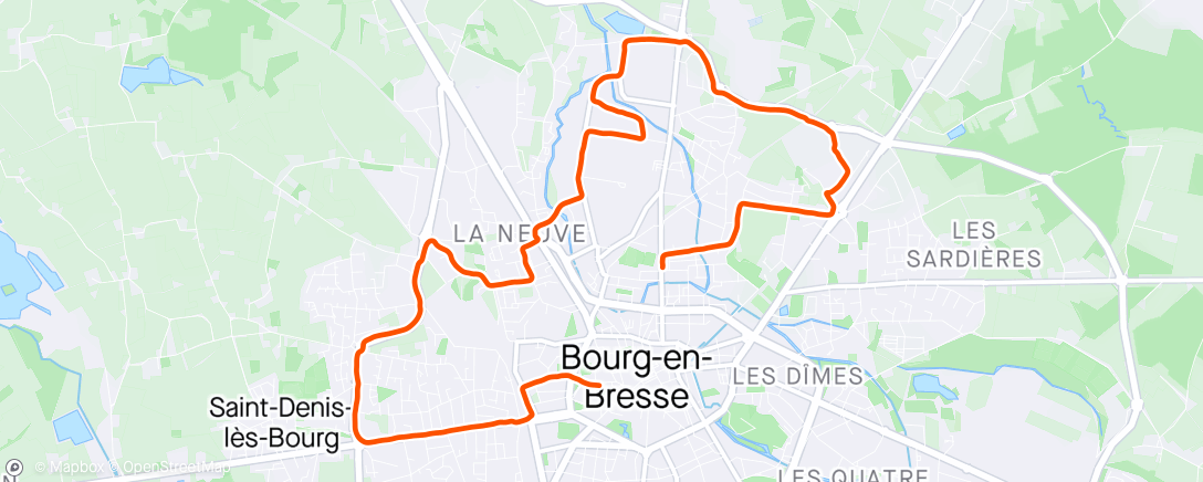 アクティビティ「Course à pied le matin」の地図