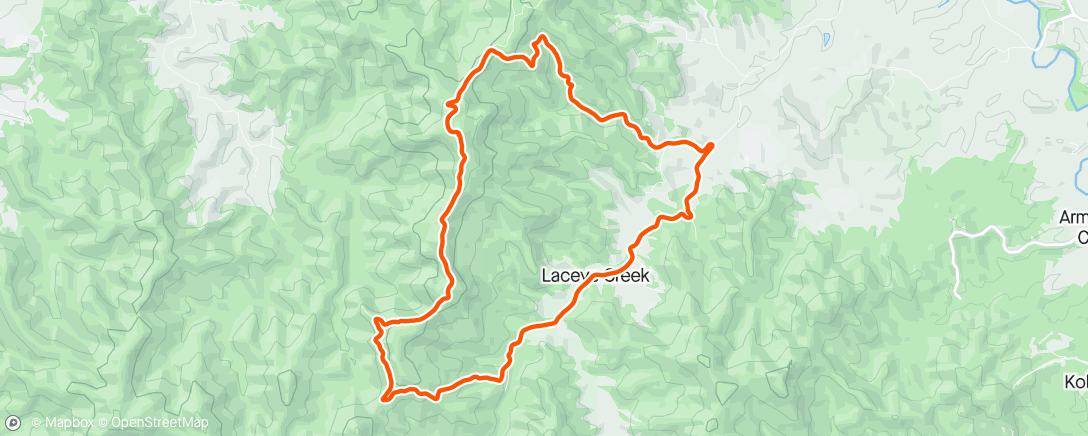 Map of the activity, Pain cave never gets easier. But always fun. Especially the downhill
