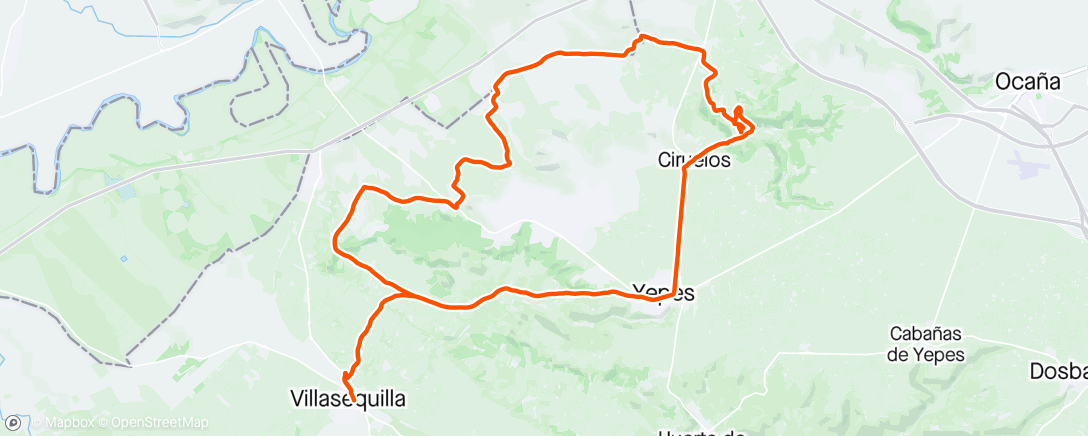 Map of the activity, Bicicleta de montaña matutina