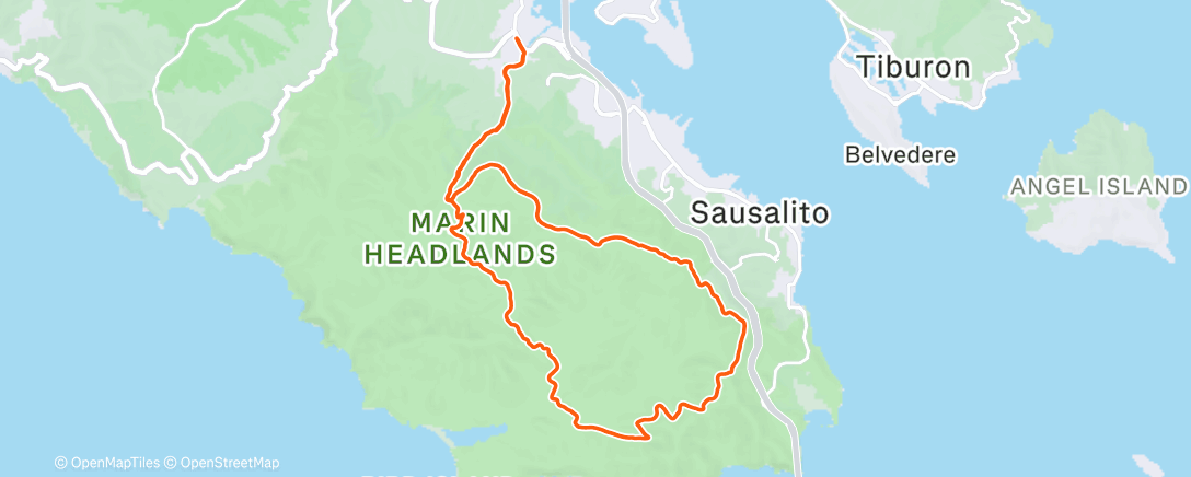 Map of the activity, Morning Run