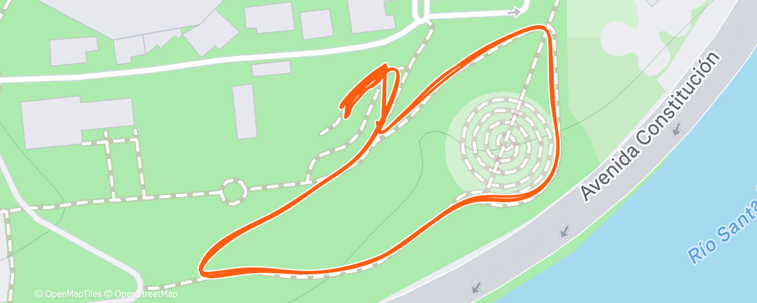 Map of the activity, Morning Run