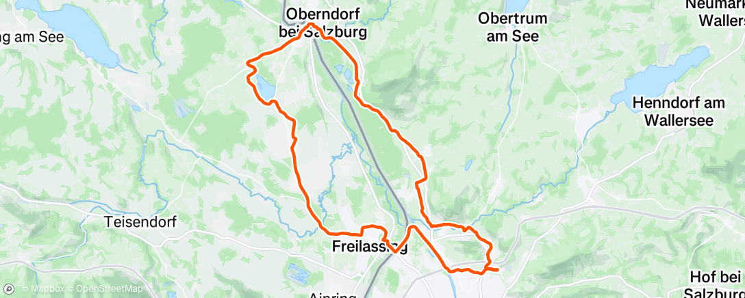 Map of the activity, Fahrt am Morgen