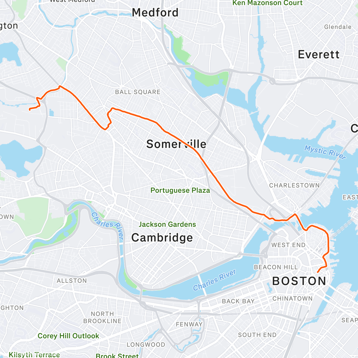 Map of the activity, 19 Crimes