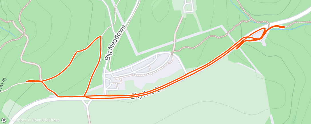 Map of the activity, Morning Hike