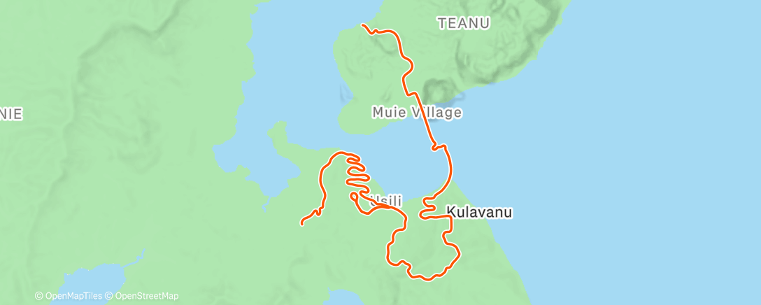 Map of the activity, Zwift
