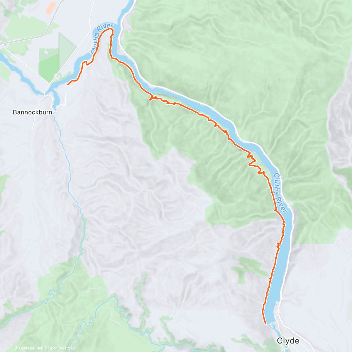 Map of the activity, ROUVY - Dunstan Cycle Trail Pt2 ~ New Zealand